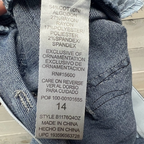 Democracy Ab Solution Jeans Womens 14‎ Blue Skinny Stretch Shaping - Picture 7 of 11